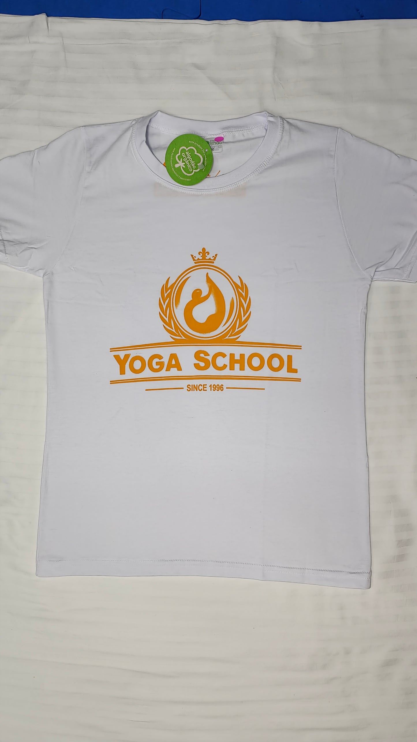 Camiseta Yoga School 100% orgânica BabyLook