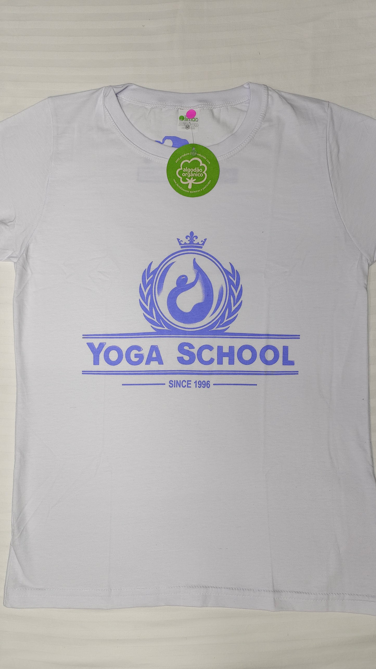 Camiseta Yoga School 100% orgânica BabyLook