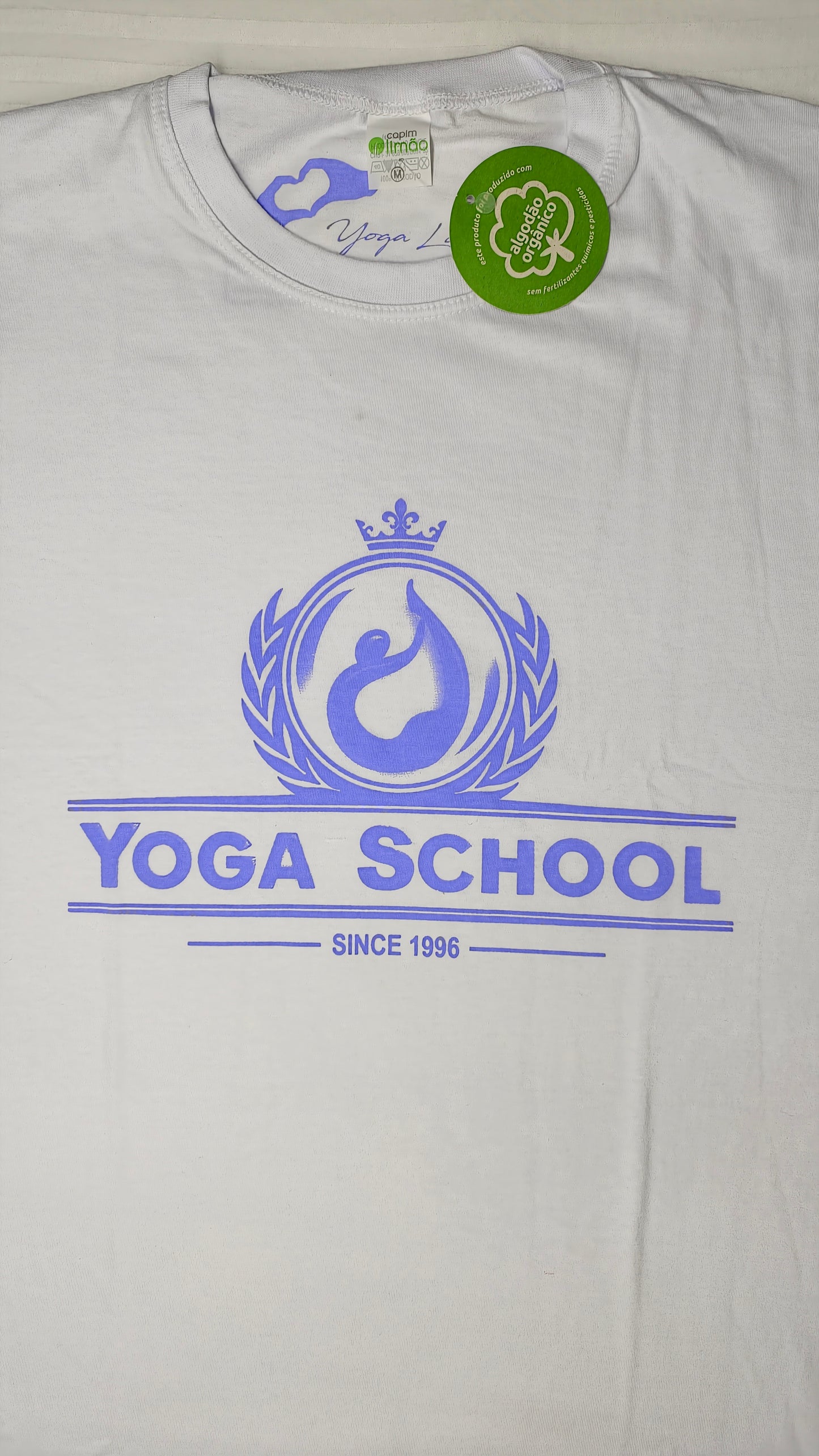 Camiseta Yoga School 100% orgânica unissex