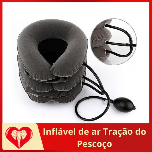 Ar inflável colar cervical pescoço tração