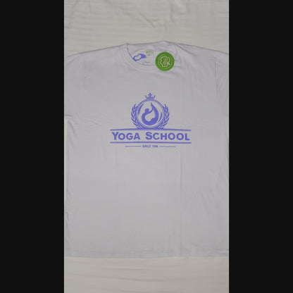 Camiseta Yoga School 100% orgânica unissex