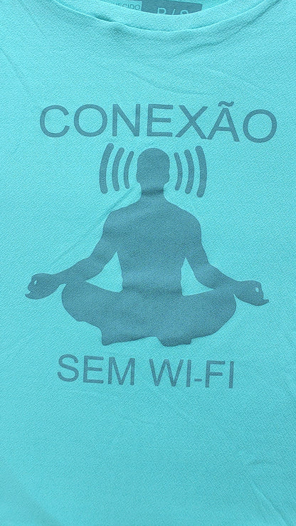 Camiseta Conexão BabyLook (Azul)