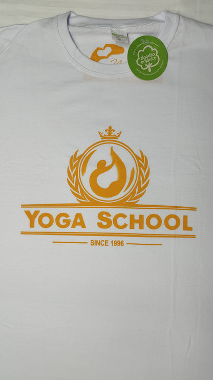 Camiseta Yoga School 100% orgânica unissex